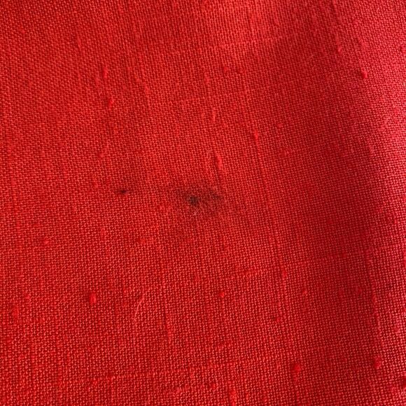 Vintage M Boston Traveler Red Textured BT Button Front Skirt Pockets Belt Loops - Picture 7 of 7